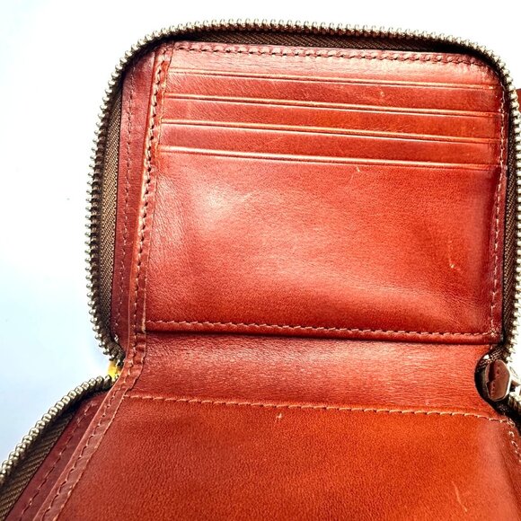 Dooney & Bourke Pebble Grain Small Zip Around Wallet — Dandelion Yellow — EUC - Picture 12 of 15